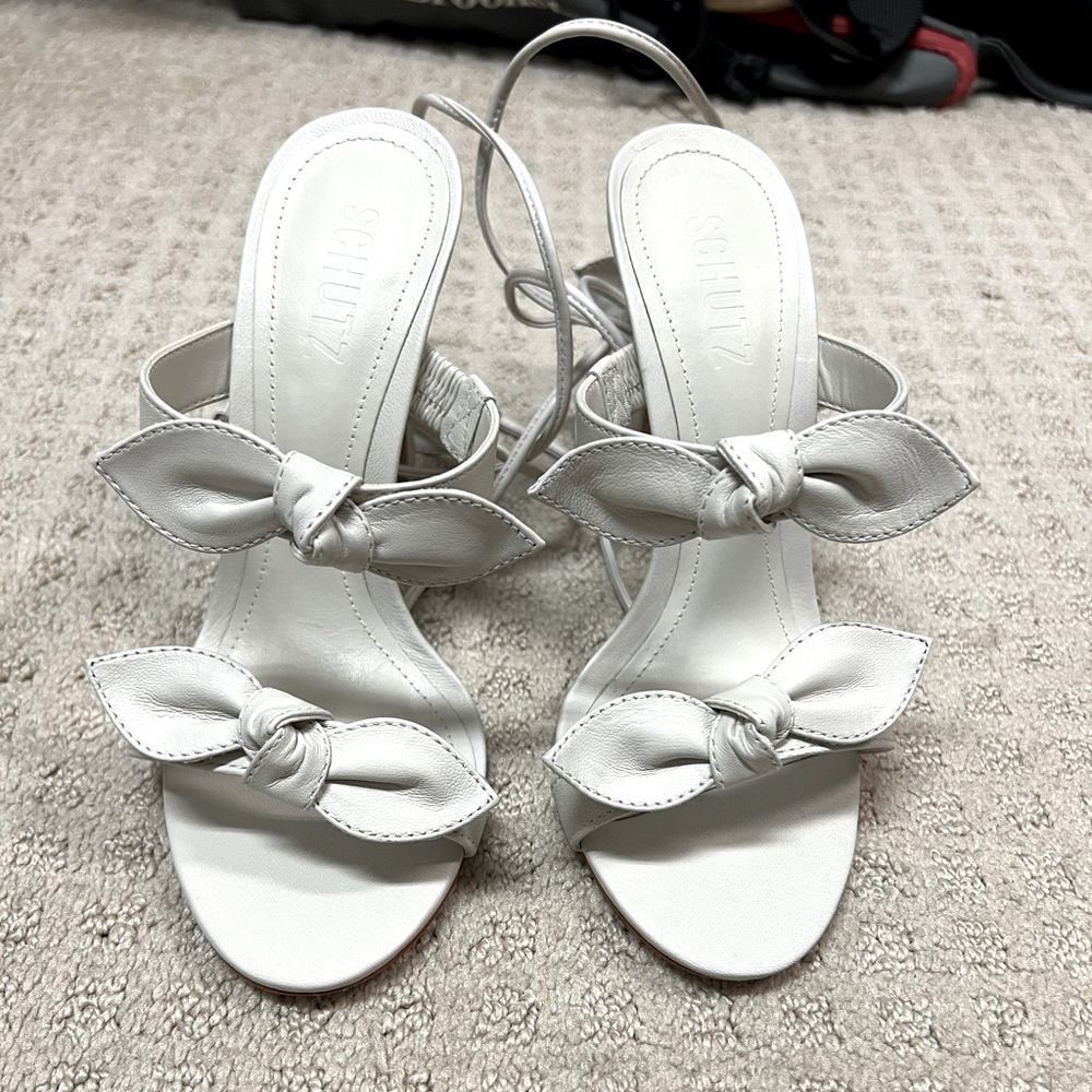 Schutz Alia Bow Tie Up Sandal